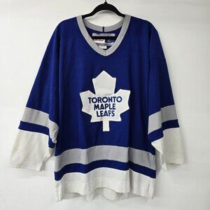 CCM Toronto Maple Leafs Blue Hockey Jersey Size L
